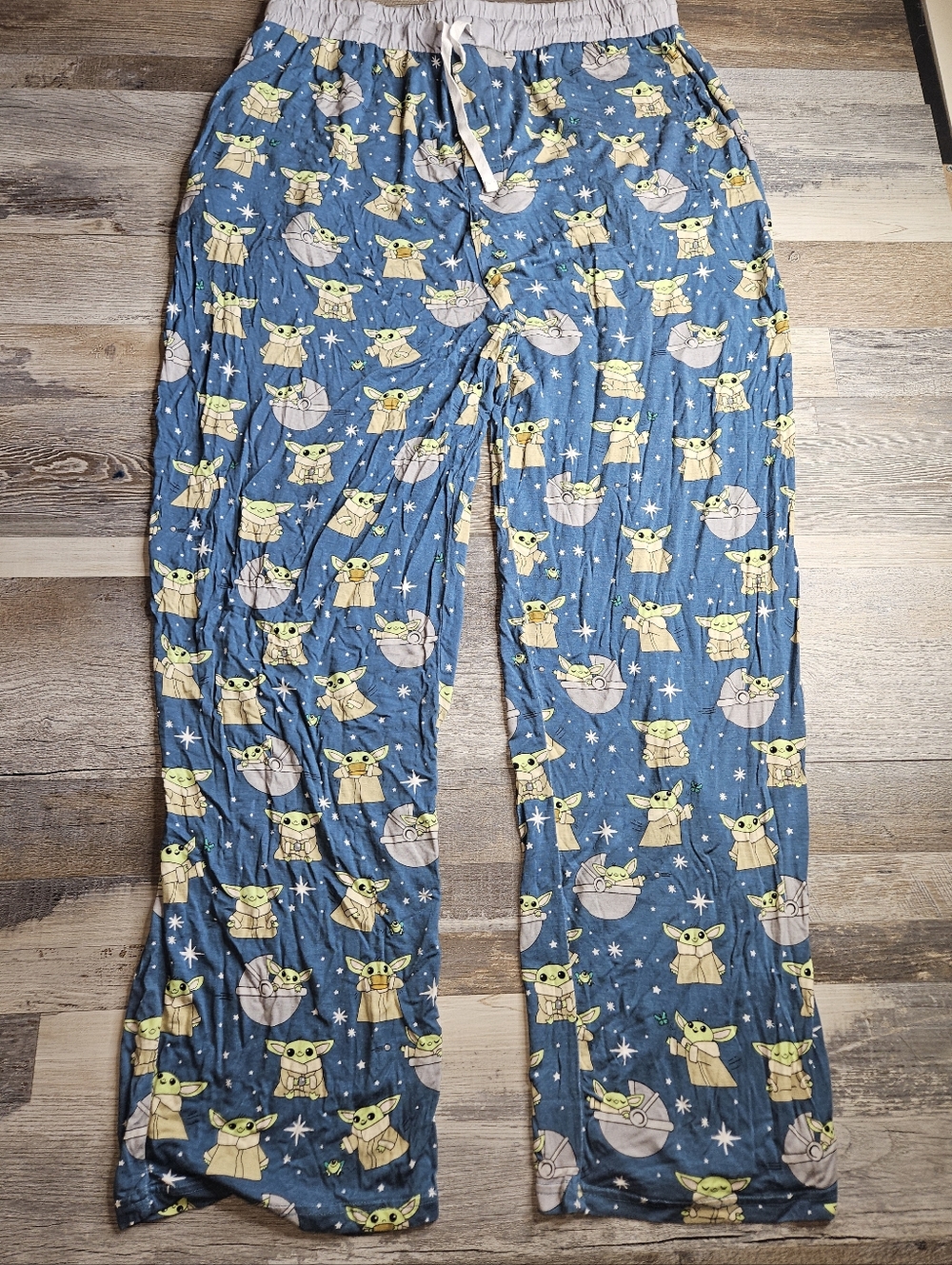 Little Sleepies Men's Large Pajama PJs Sleepwear Pants Baby Yoda Grogu